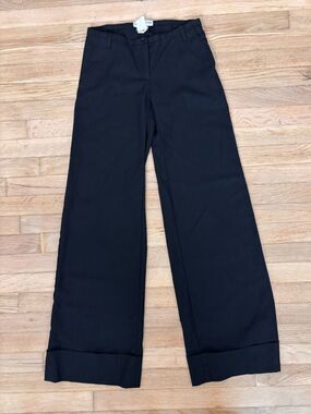 90's - 2000's Dolce & Gabbana Vintage Low Rise Black Cuffed Dress Pants size 38